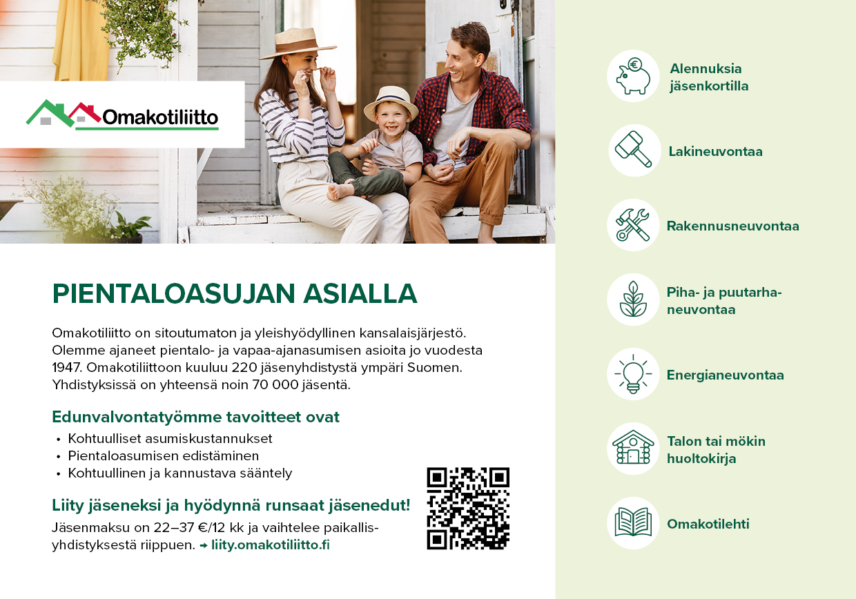 Omakotiliitto &#8211; pientaloasujan asialla