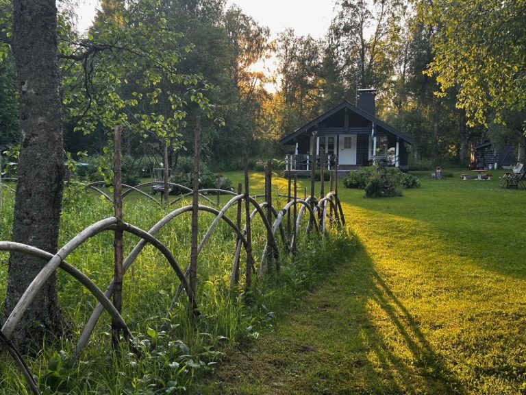 Rysänkaarista tehty aita